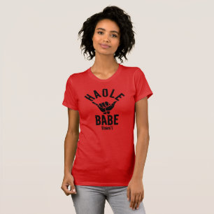 CAMISETA HAOLE BABE SHAKA HAWAII