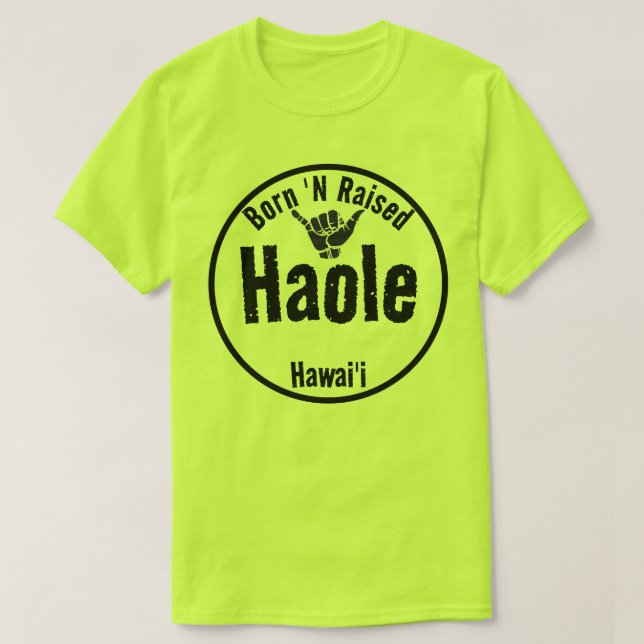 CAMISETA HAOLE NACIÓ 'N RAISED TRIBAL SHAKA HAWAII (Diseño del anverso)
