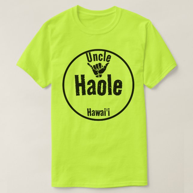 CAMISETA HAOLE UNCLE SHAKA HAWAII (Diseño del anverso)