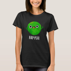 Camiseta Hap-pea Graciosa Feliz Pea Pun Dark BG