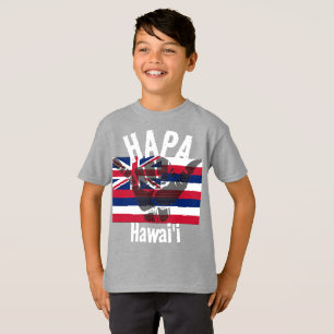 Camiseta HAPA HAWAII HI Flag TRIBAL SHAKA BG Whats