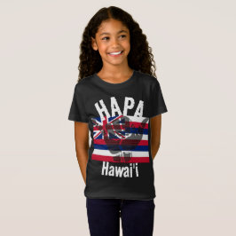 Camiseta HAPA HAWAII HI Flag TRIBAL SHAKA BG Whats