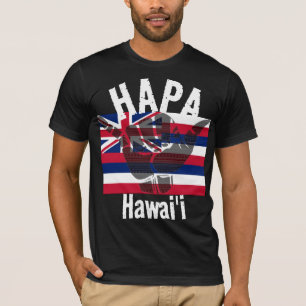 Camiseta HAPA HAWAII HI Flag TRIBAL SHAKA BG Whats