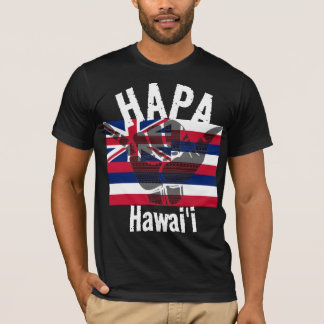 Camiseta HAPA HAWAII HI Flag TRIBAL SHAKA BG Whats