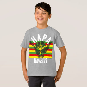 Camiseta HAPA HAWAII Kānaka Maoli Bandera TRIBAL SHAKA BG
