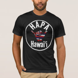 Camiseta HAPA HAWAII TRIBAL HI Flag SHAKA