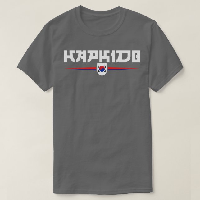 Camiseta Hapkido de artes marciales coreanas (Diseño del anverso)