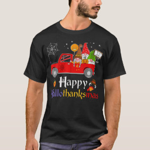 Camiseta Happ de Navidades de Acción de Gracias de Hallowee