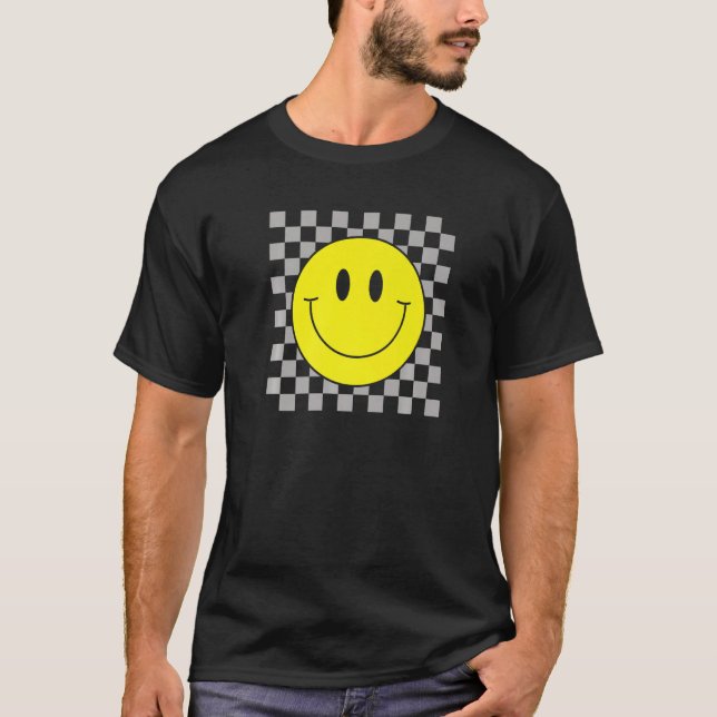 Camiseta Happ sonriente de sonrisa amarilla de los 70 (Anverso)