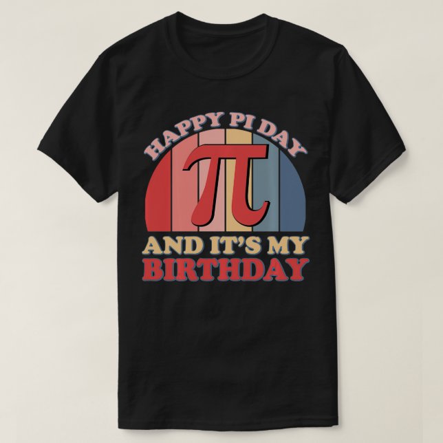Camiseta Happi Pi Day y su matemática matemática de cumplea (Diseño del anverso)