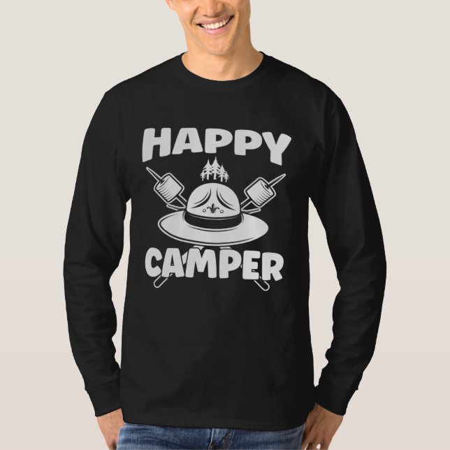 Camiseta Happiest Marshmallow Camper (Anverso)