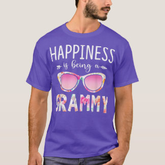 Camiseta Happiness Is Being A Grammy Est 2022 Women Floral