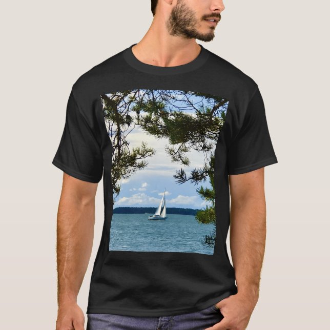 Camiseta Happiness Journal Sailboat (Anverso)