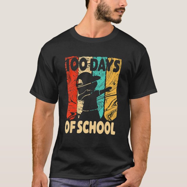 Camiseta Happy 100 Days Of School 100th Day Dabbing Child K (Anverso)
