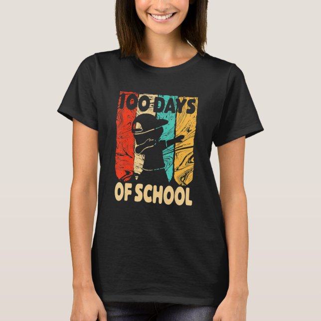 Camiseta Happy 100 Days Of School 100th Day Dabbing Child K (Anverso)
