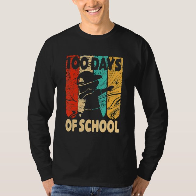 Camiseta Happy 100 Days Of School 100th Day Dabbing Child K (Anverso)