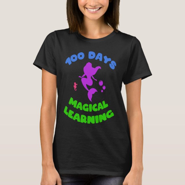 Camiseta Happy 100 Days Of School Magical Learning Adorable (Anverso)