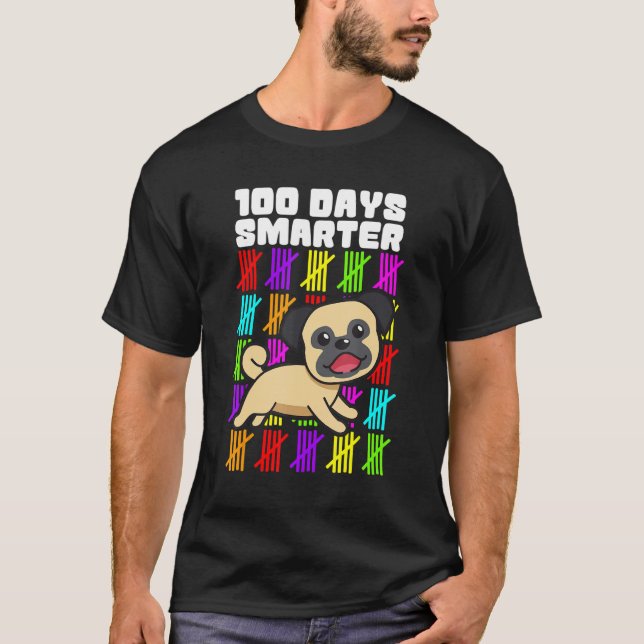 Camiseta Happy 100 Days Smarter Dog Shirts, 100th Day Of Sc (Anverso)