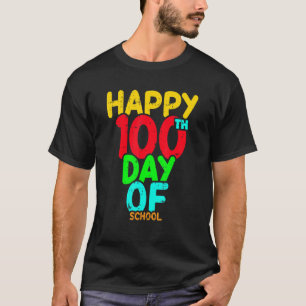 Camiseta Happy 100th Day Of School 100 Days Cute Students B