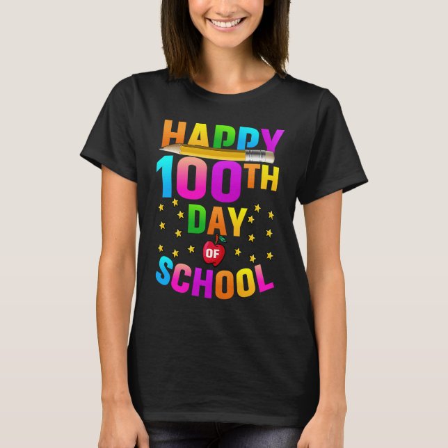 Camiseta Happy 100TH Day Of School 2023 (Anverso)