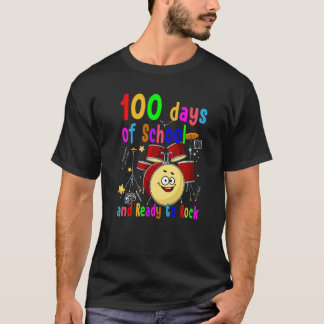 Camiseta Happy 100th Day of School and Ready to Rock Drum K
