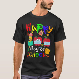 Camiseta Happy 100Th Day Of School Apple Wear Mask Teachers