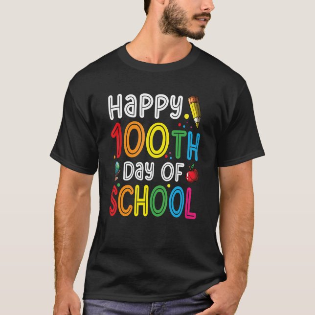 Camiseta Happy 100th Day Of School Celebration (Anverso)