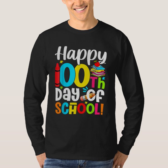 Camiseta Happy 100th Day of School Kid Child Teacher 100 Da (Anverso)