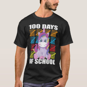 Camiseta Happy 100th Day of School Unicorn Kids Teachers 10