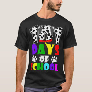 Camiseta Happy 101 Days School Dog Lover Student or Teacher