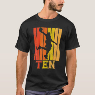Camiseta Happy 10Th Birthday Decorations For Boys Basketbal