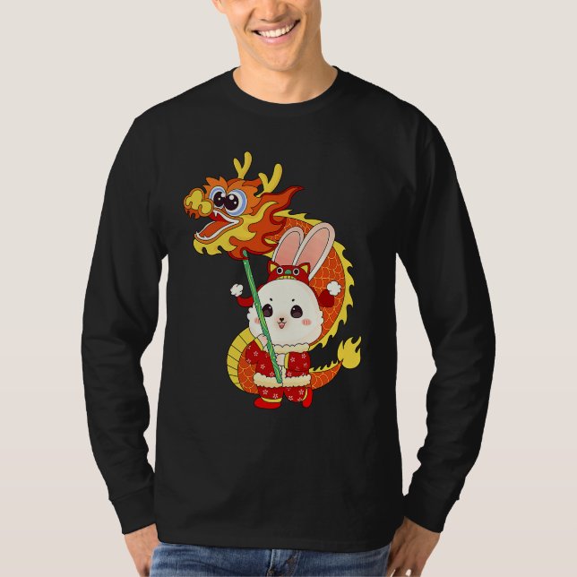 Camiseta Happy 2023 Chinses Lunar Celebration Asian Dragon  (Anverso)
