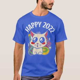 Camiseta Happy 2023 New Years Eve Kawaii Cat Kittens Party 