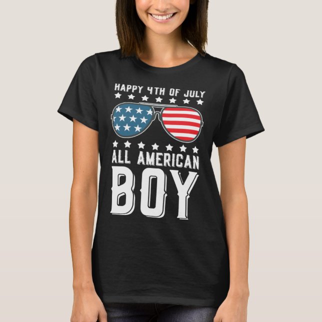 Camiseta Happy 4th of July All American Boy (Anverso)