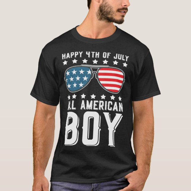 Camiseta Happy 4th of July All American Boy (Anverso)