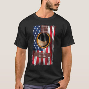 Camiseta Happy 4th Of July Independence Flag Us For Guitar