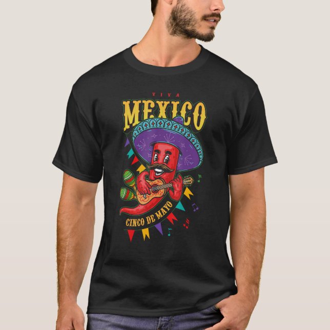 Camiseta Happy 5 De Mayo Cinco de Mayo Viva Mexico Fiesta C (Anverso)
