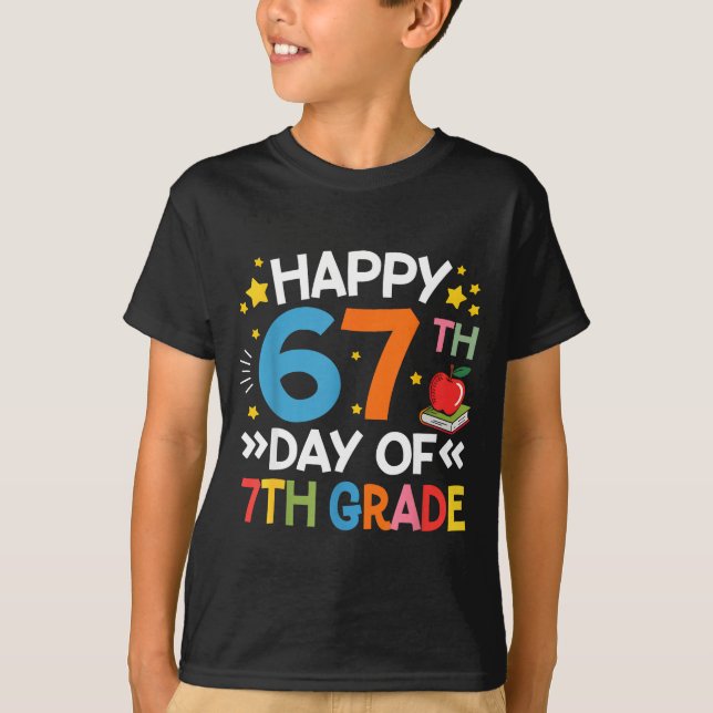 Camiseta Happy 67th Day Of 7th Grade Teachers 67 Days Of Sc (Anverso)