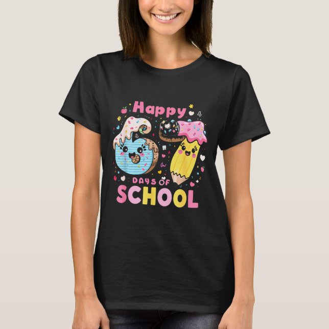 Camiseta Happy 67th Day Of School Cute Ice Cream 100 Days S (Anverso)