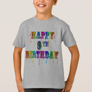 Camiseta Happy 9th Birthday Shirts Hoodies and Tanks