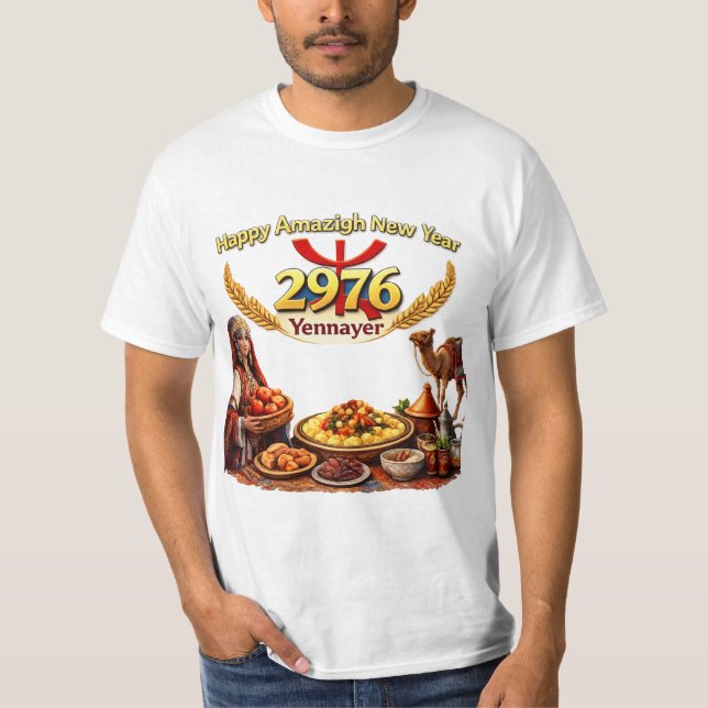 Camiseta Happy Amazigh New Year Yennayer 2976 Traditional B (Anverso)