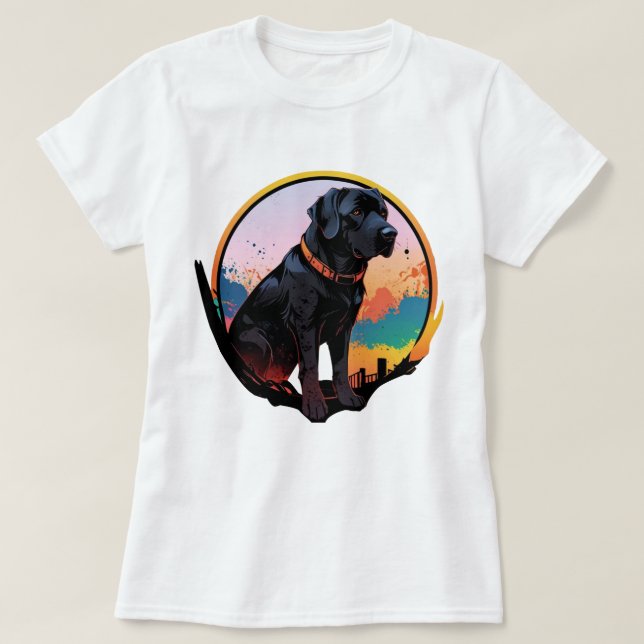 Camiseta Happy as a Labrador (Diseño del anverso)