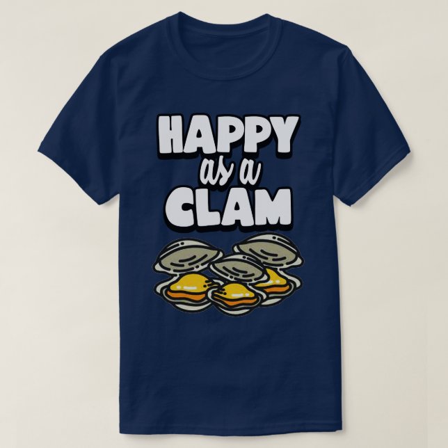 Camiseta Happy as Clam (Diseño del anverso)