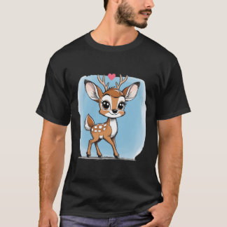 Camiseta Happy Baby Deer | Cute Kawaii Fawn