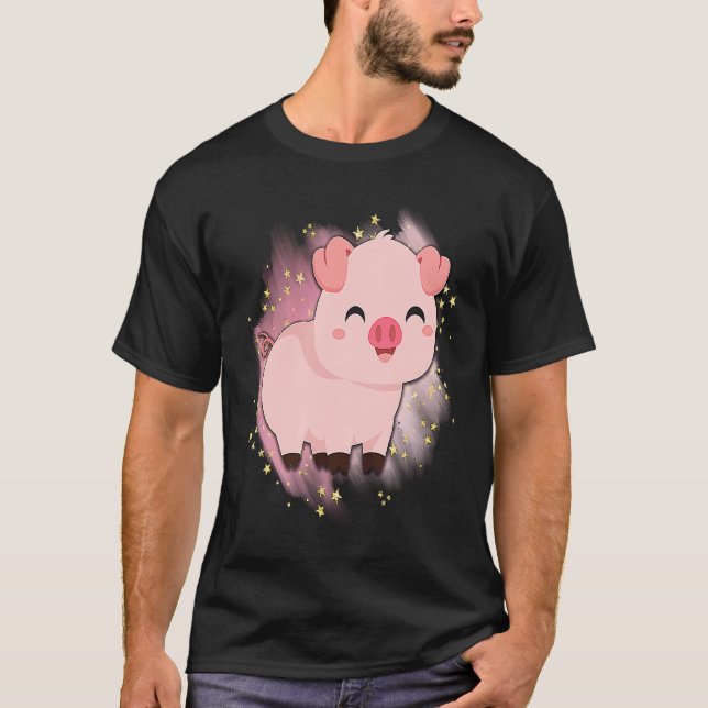 Camiseta Happy Baby Piggy National Pig Day (Anverso)
