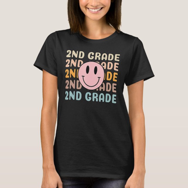 Camiseta Happy Back To School 2nd Grade Team Smiler Teacher (Anverso)