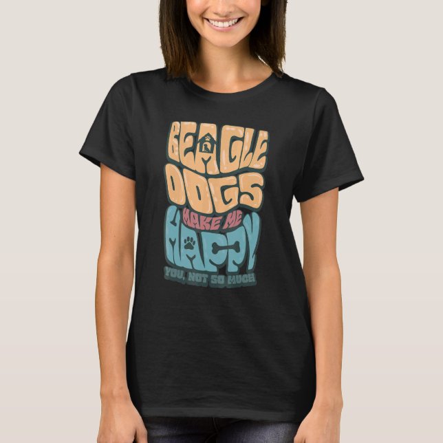 Camiseta Happy Beagle Dog Owner (Anverso)