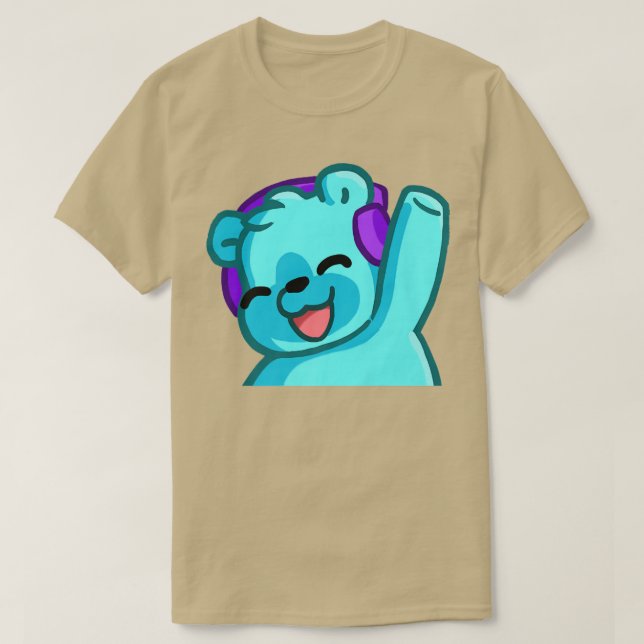 Camiseta Happy Bear Waving Premium (Diseño del anverso)