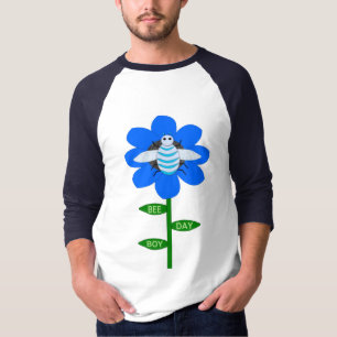 Camiseta Happy Bee Day Boy Blue Birthday Bumblebee