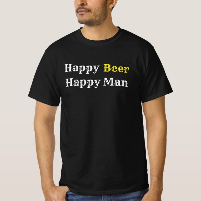 Camiseta Happy Beer Happy Man (Anverso)